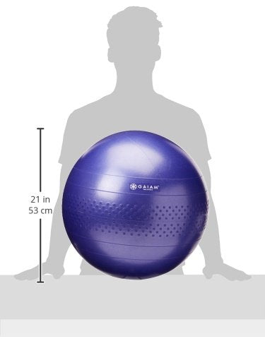 Gaiam 05-51982 Total Body Balance Ball Kit - Includes 65cm Anti-Burst Stabilit