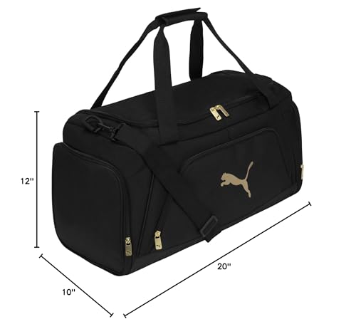 Unisex adult Evercat Accelerator Duffel Bags, Black/Gold, One-Size US