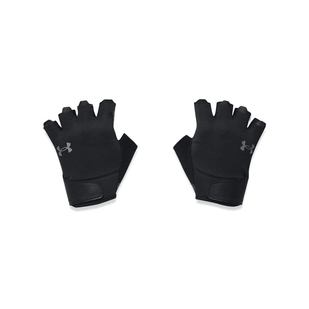 Under Armour Men's Training Half Finger Gloves , (001) Black