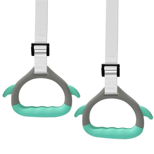 Gymnastics Rings for Kid's Home Exercise, Pull up Rings with Adjustable Straps