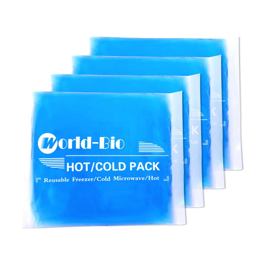 Gel Ice Packs for Injuries Reusable 4 Pack, Hot Cold Soft Flexible Ice Packs