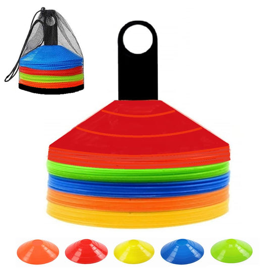 Soccer Cones (Set of 50), Agility Training Disc Cone with Carry Bag