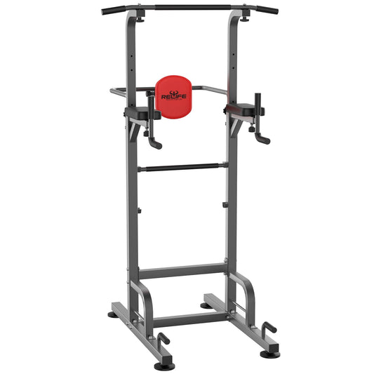 Power Tower Pull Up Bar Station Workout Dip Station for Home Gym Strength