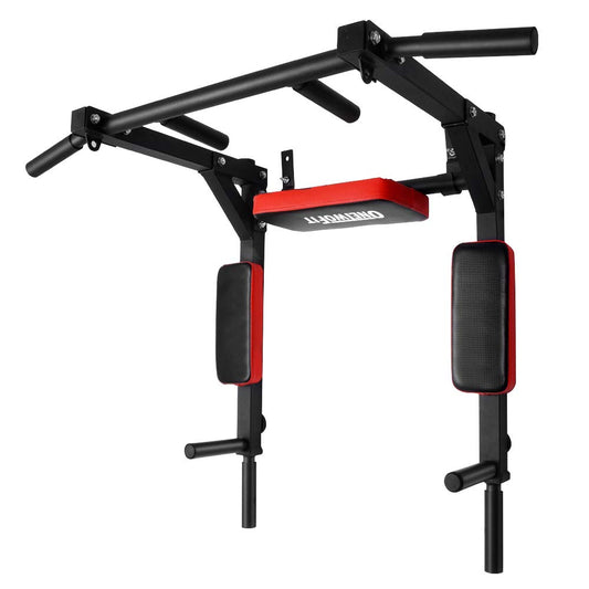 OneTwoFit Multifunctional Wall Mounted Pull Up Bar Chin Up bar Dip Station