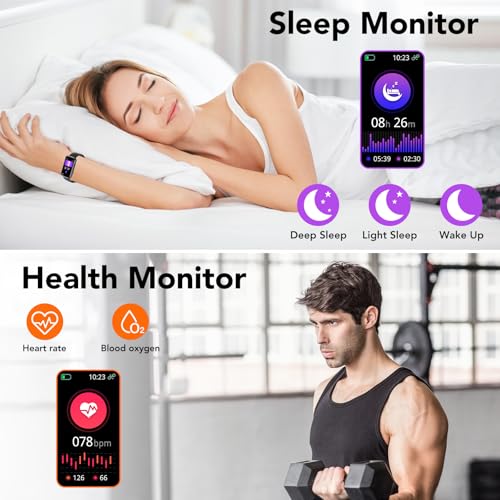 Health Fitness Tracker IP68 Waterproof Activity Trackers and Smartwatches