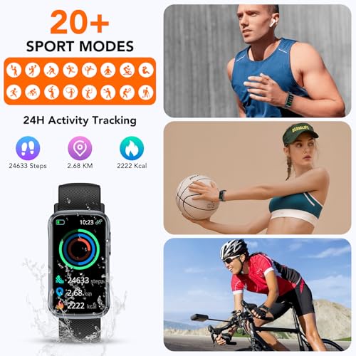 Health Fitness Tracker IP68 Waterproof Activity Trackers and Smartwatches