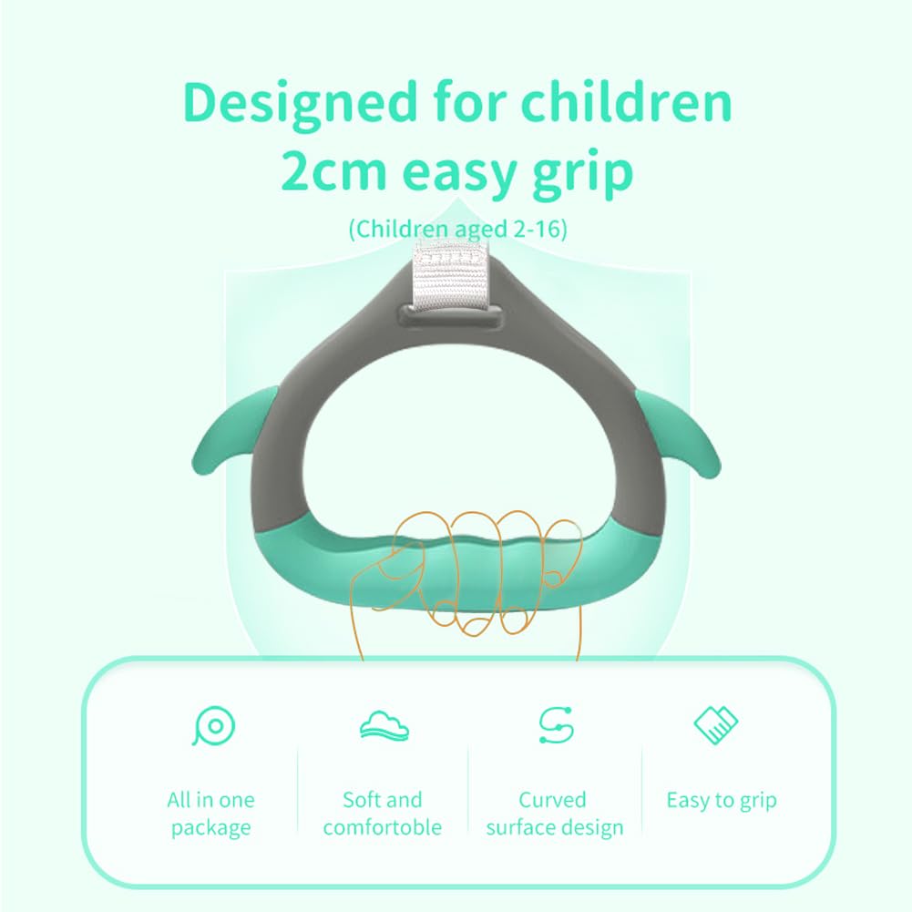 Gymnastics Rings for Kid's Home Exercise, Pull up Rings with Adjustable Straps