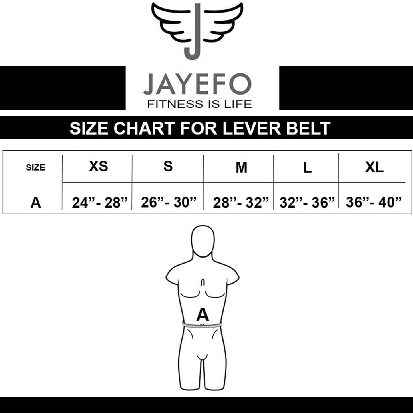 JAYEFO LEVER BELT (WHITE, L)