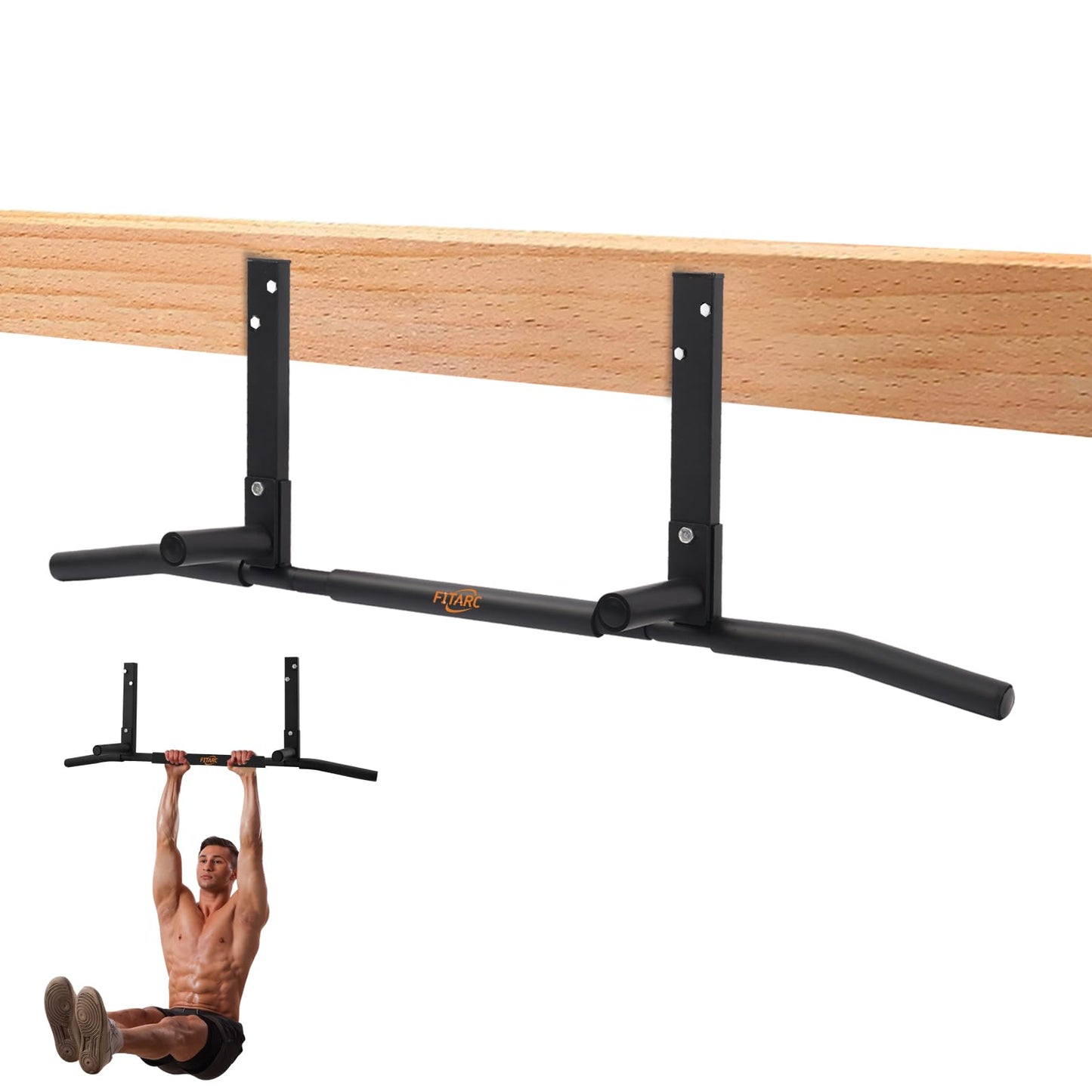 Joist Mount Pull Up Bar, Chin Up Bar Ceiling Mount, Heavy Duty