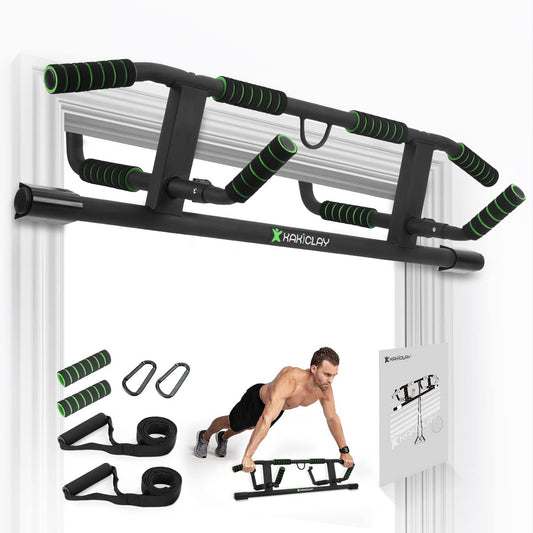 Upgrade Multi-Grip Pull Up Bar with Smart Larger Hooks Technology