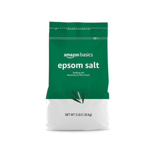 Basics Epsom Salt Soaking Aid, Rosemary & Mint Scent, 3 pound (Pack of 1)