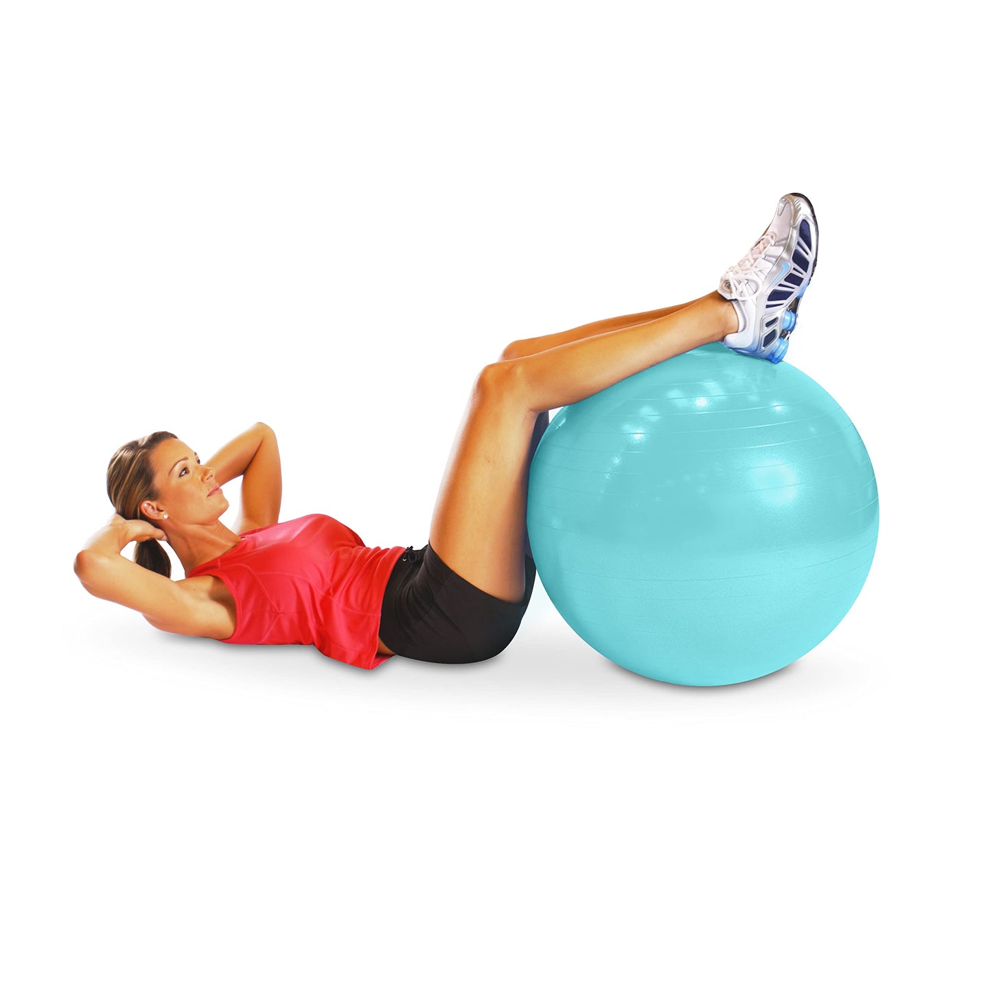 Barbell Fitness Stability Ball Exercise Ball, 65cm, Teal