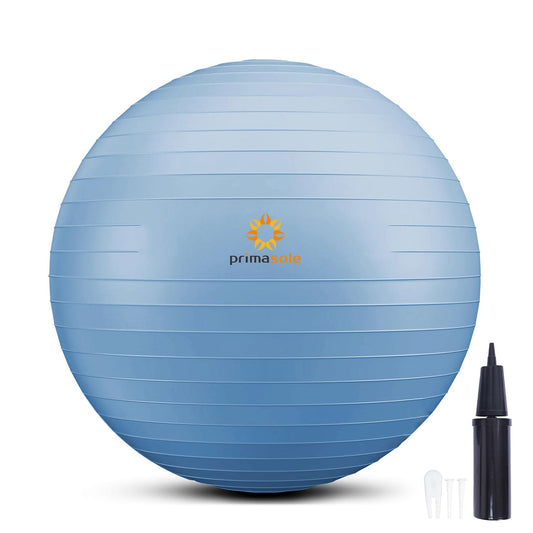 Exercise Ball for Balance Stability Fitness Workout Yoga Pilates at Home Office & Gym 45cm Pale Gray