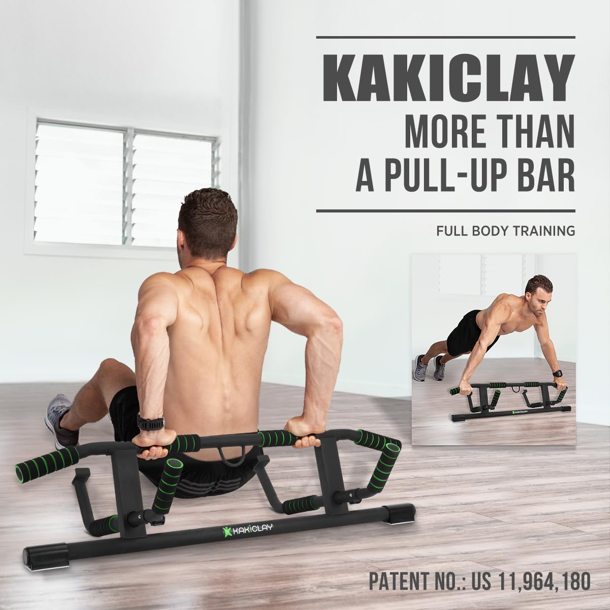 Upgrade Multi-Grip Pull Up Bar with Smart Larger Hooks Technology