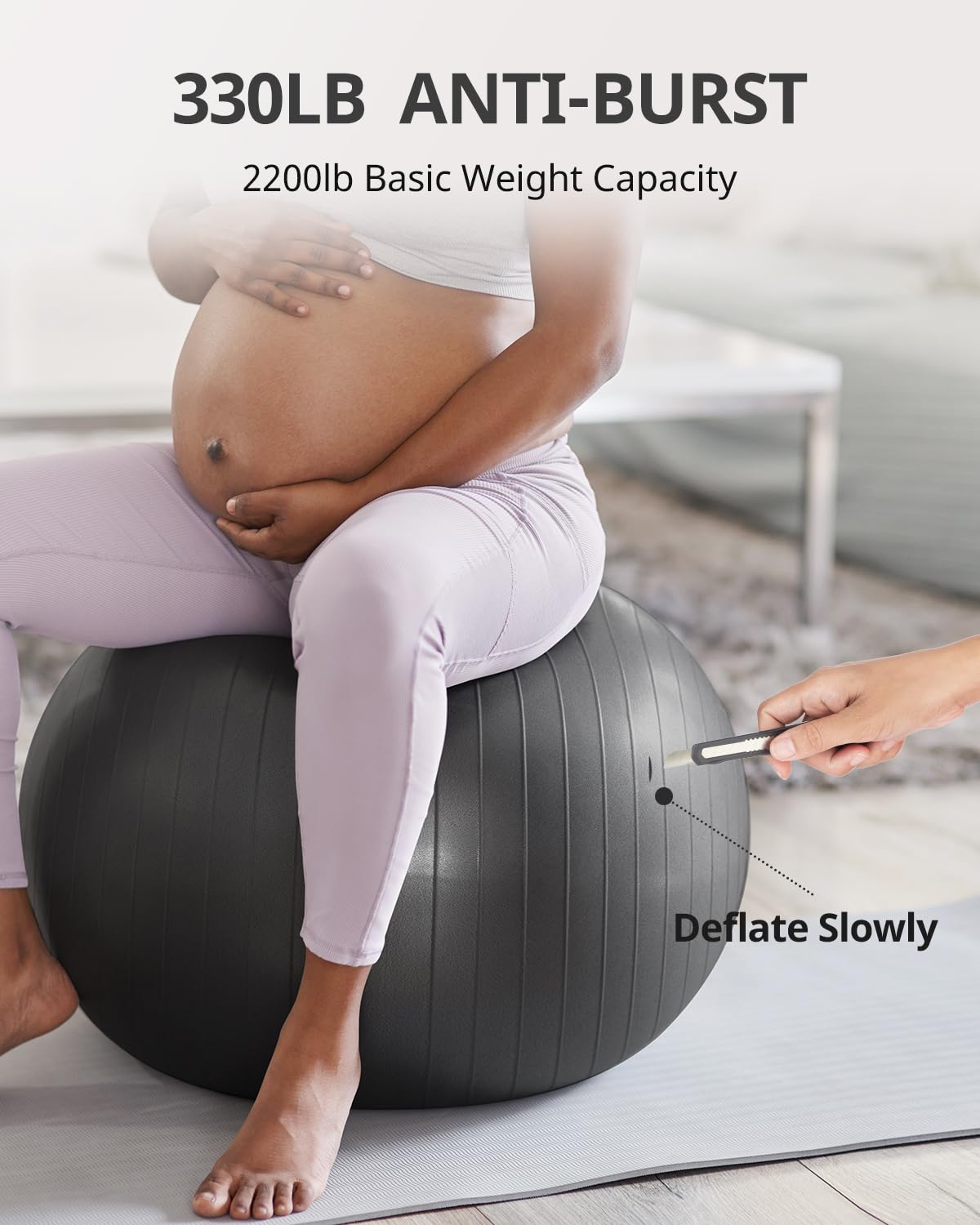 Yoga Ball Exercise Ball for Birthing Ball for Pregnancy, Swiss Ball