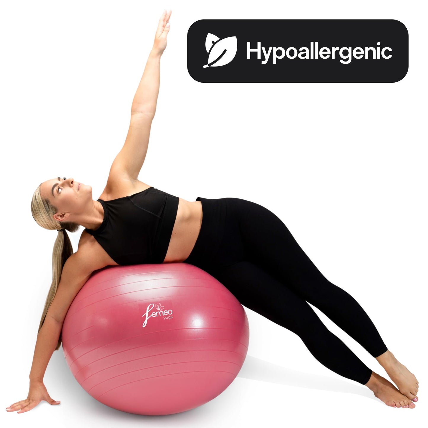 Exercise Ball for Yoga, Stability, Pregnancy Pilates & Birthing