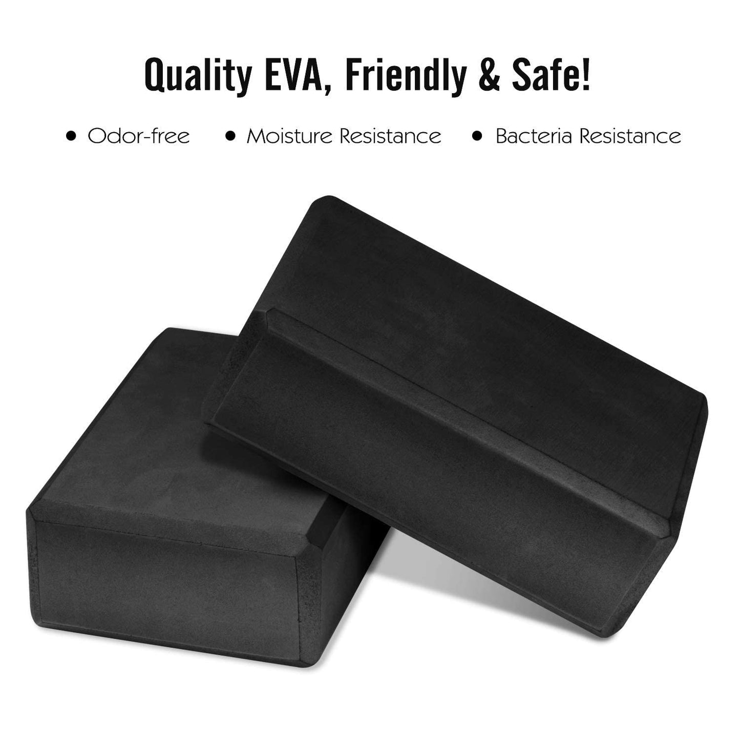 Supportive Latex-Free Eva Foam - Soft Non-Slip Surface with Beveled Edges for