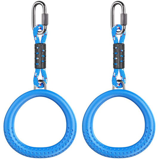 2 Pack of Ninja Gymnastic Rings, Monkey Ring Outdoor Backyard Ninja Accessories Set