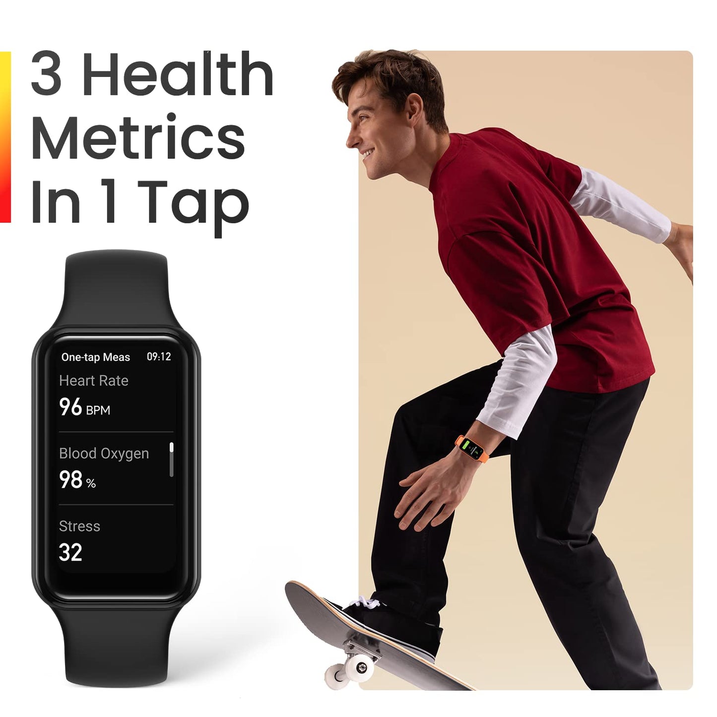 Band 7 Fitness & Activity Tracker, Step Monitoring, Heart Rate & SpO2 Monitoring