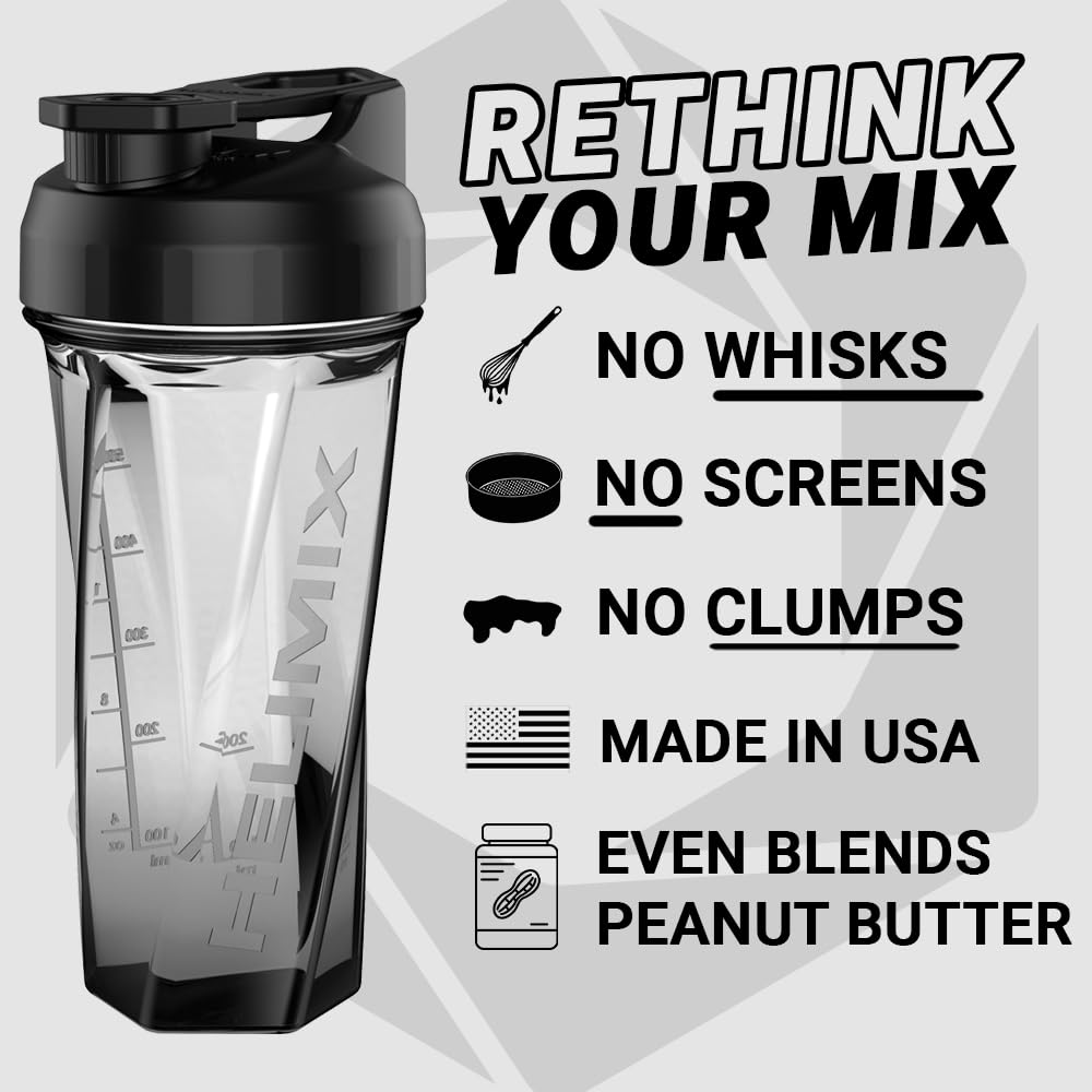 2.0 Vortex Blender Shaker Bottle Holds upto 28oz | No Blending Ball or Whisk