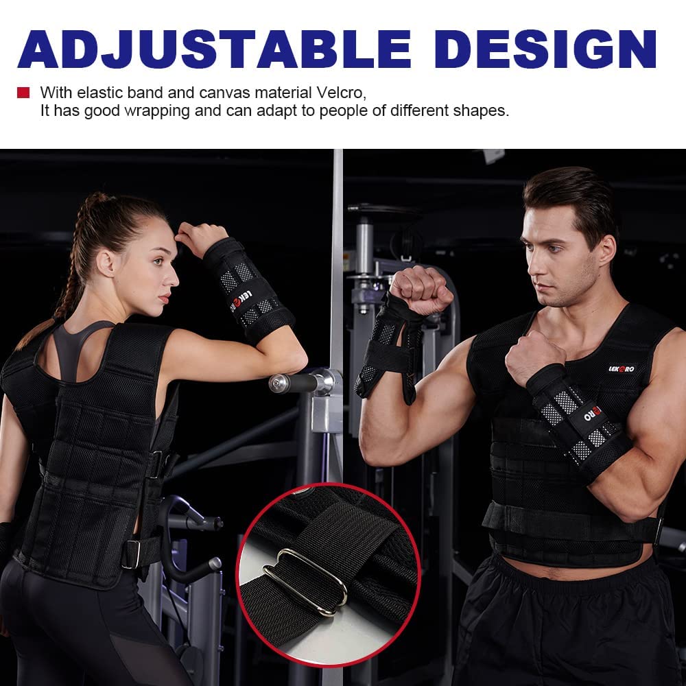 Weighted Vest Set with Arm Weights and Leg Weights, Weight Training Workout Set