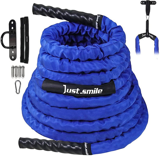 Battle Ropes for home gym,workout rope, power rope with Cover, Steel Anchor