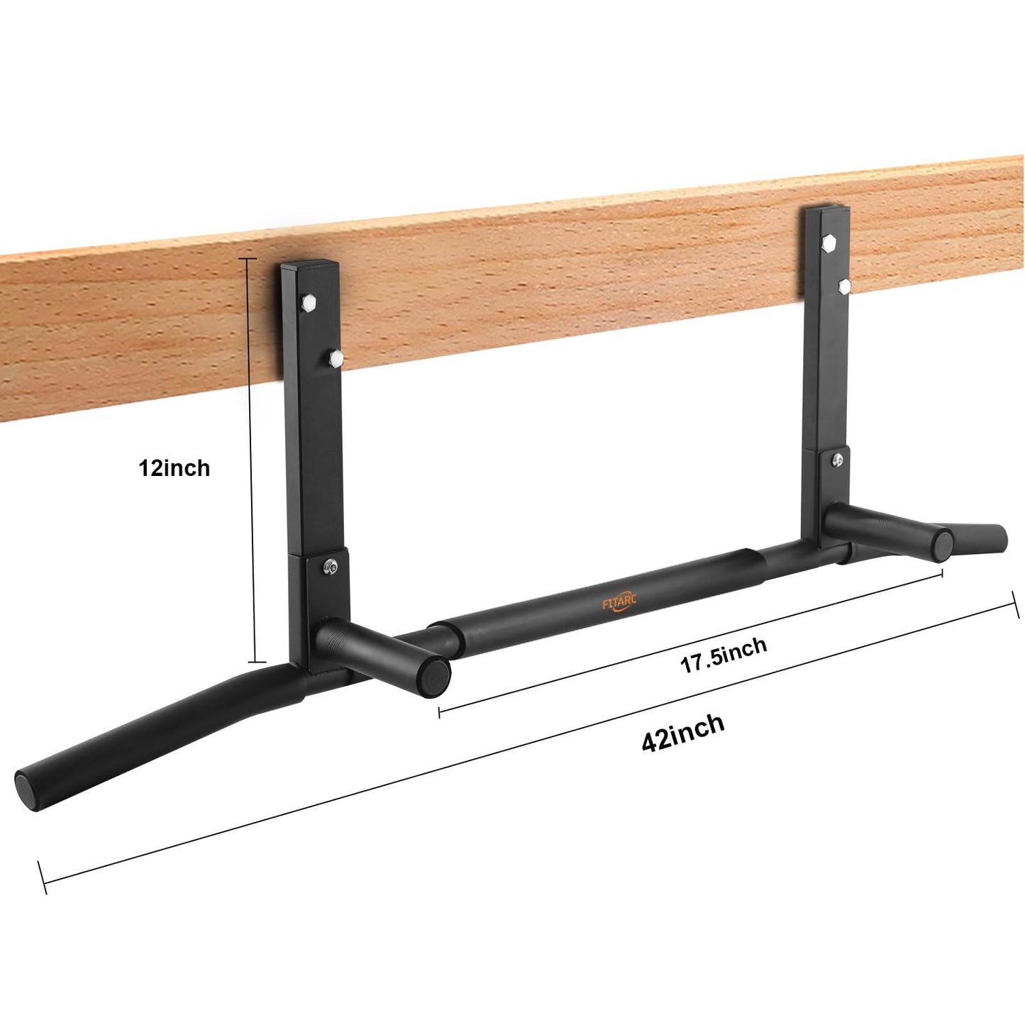 Joist Mount Pull Up Bar, Chin Up Bar Ceiling Mount, Heavy Duty