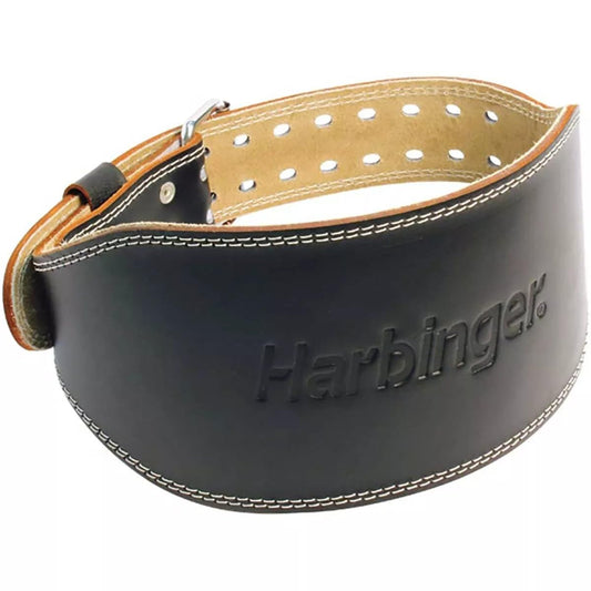 Harbinger Padded Leather Contoured Gym Weightlifting Belt