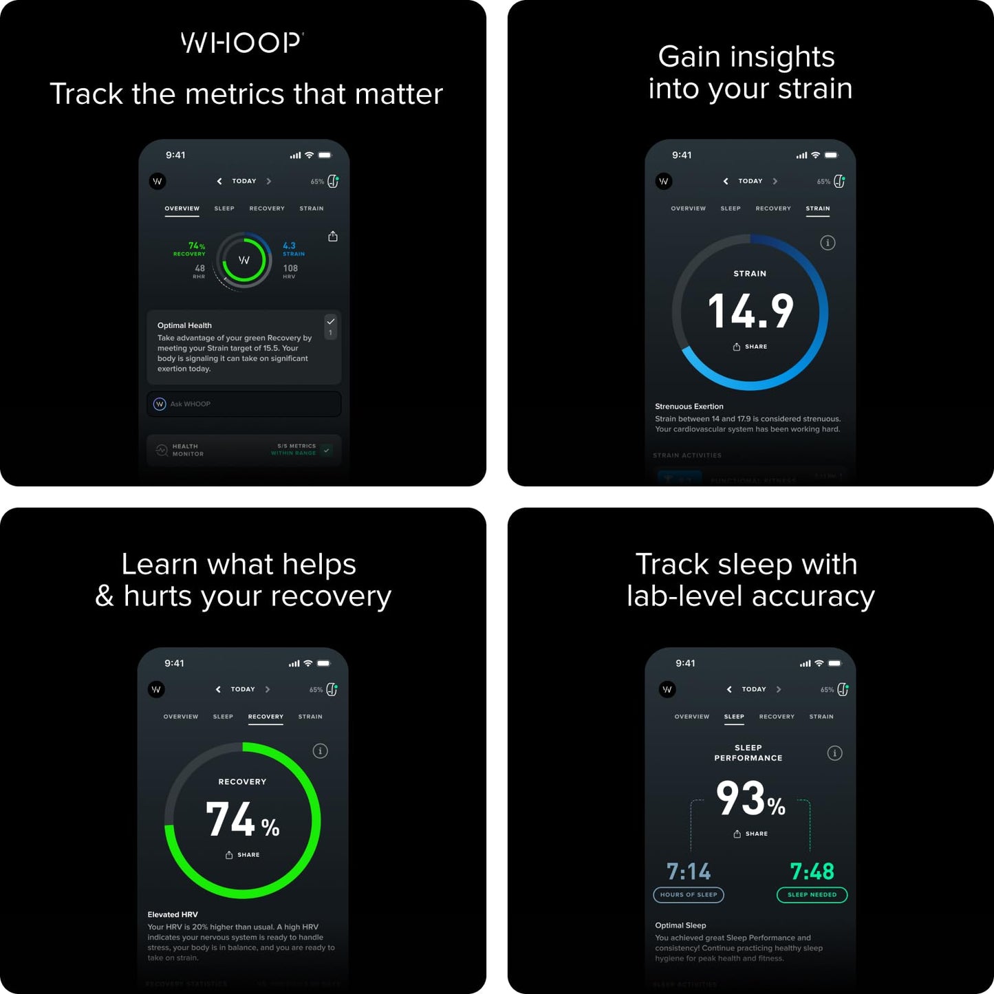 4.0 with 12 Month Subscription – Wearable Health, Fitness & Activity Tracker