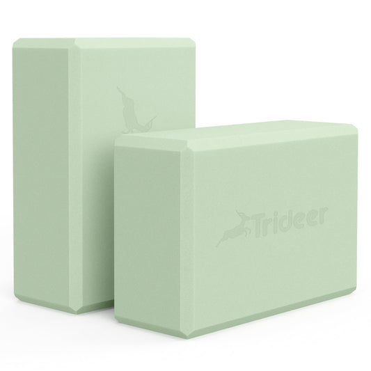 Yoga Block, Soft Non-Slip Surface Premium Foam Blocks, Supportive, Lightweight