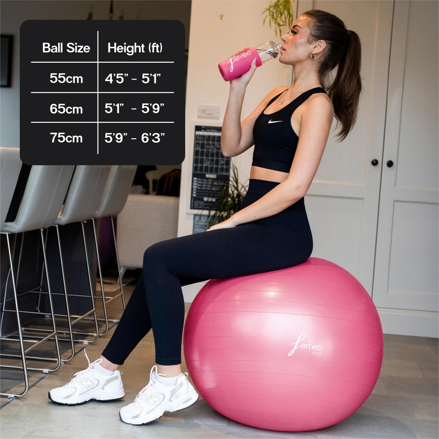 Exercise Ball for Yoga, Stability, Pregnancy Pilates & Birthing