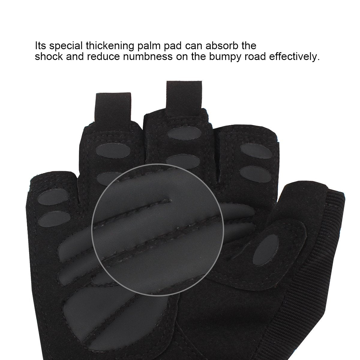 Trideer Padded Workout Gloves for Men - Gym Weight Lifting Gloves