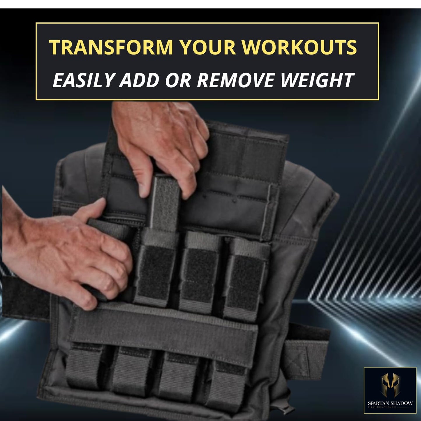 Adjustable Weighted Vest 40 lbs with iron weights. Weighted vest men 40lbs.