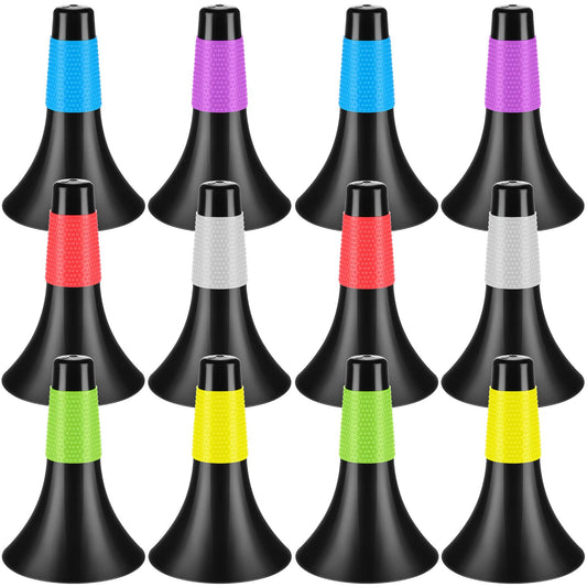 12 Pack Agility Training Sport Cones 9 Inch Flexible Marker Cones