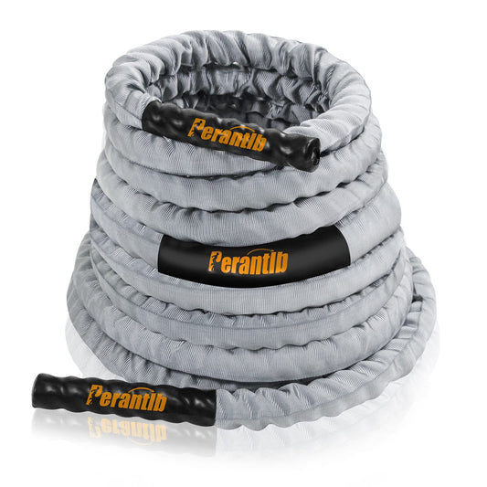 Perantlb Battle Rope for Fitness, 1.25-inch 30ft Training Rope is Suitable for Fitness