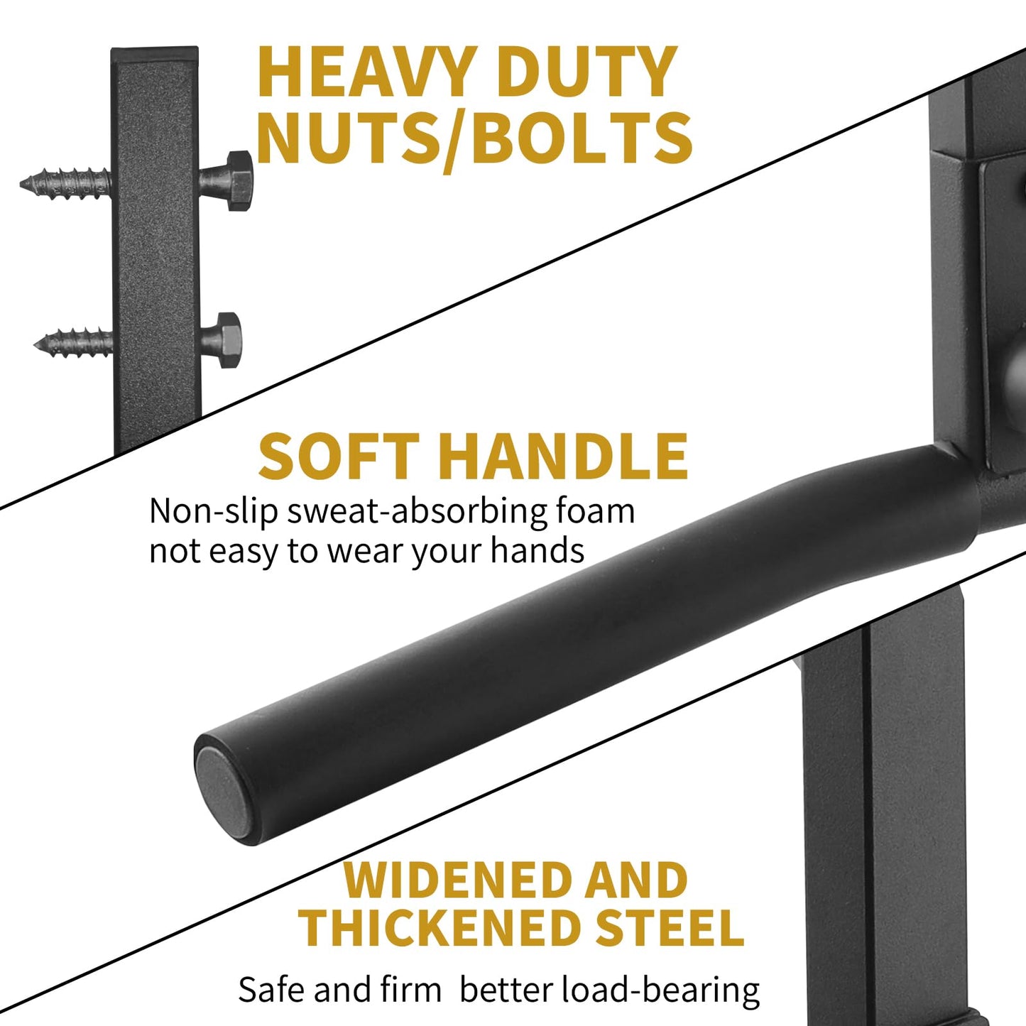 Joist Mount Pull Up Bar, Chin Up Bar Ceiling Mount, Heavy Duty