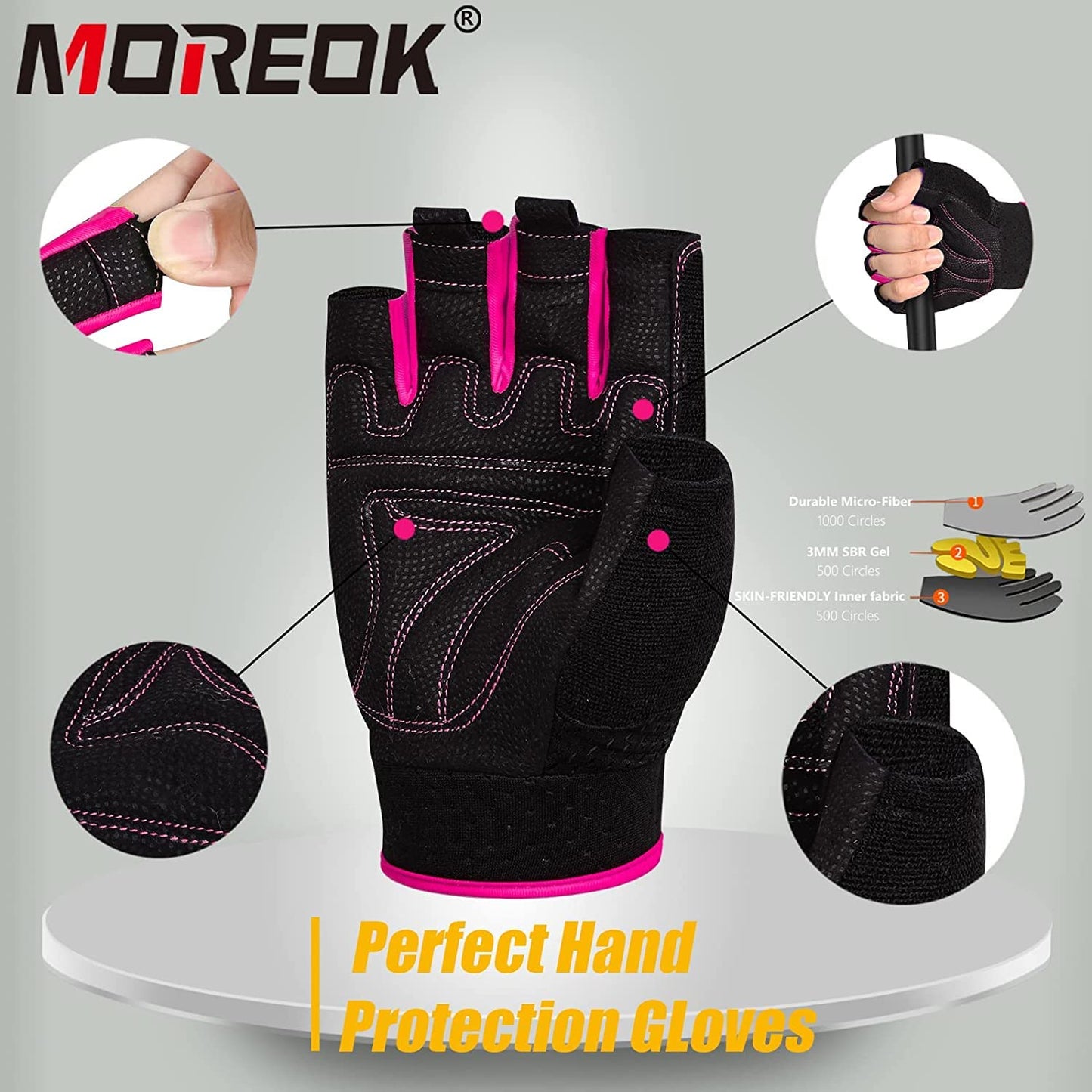 Workout Gloves Padded Weight Lifting Gloves for Men/Women