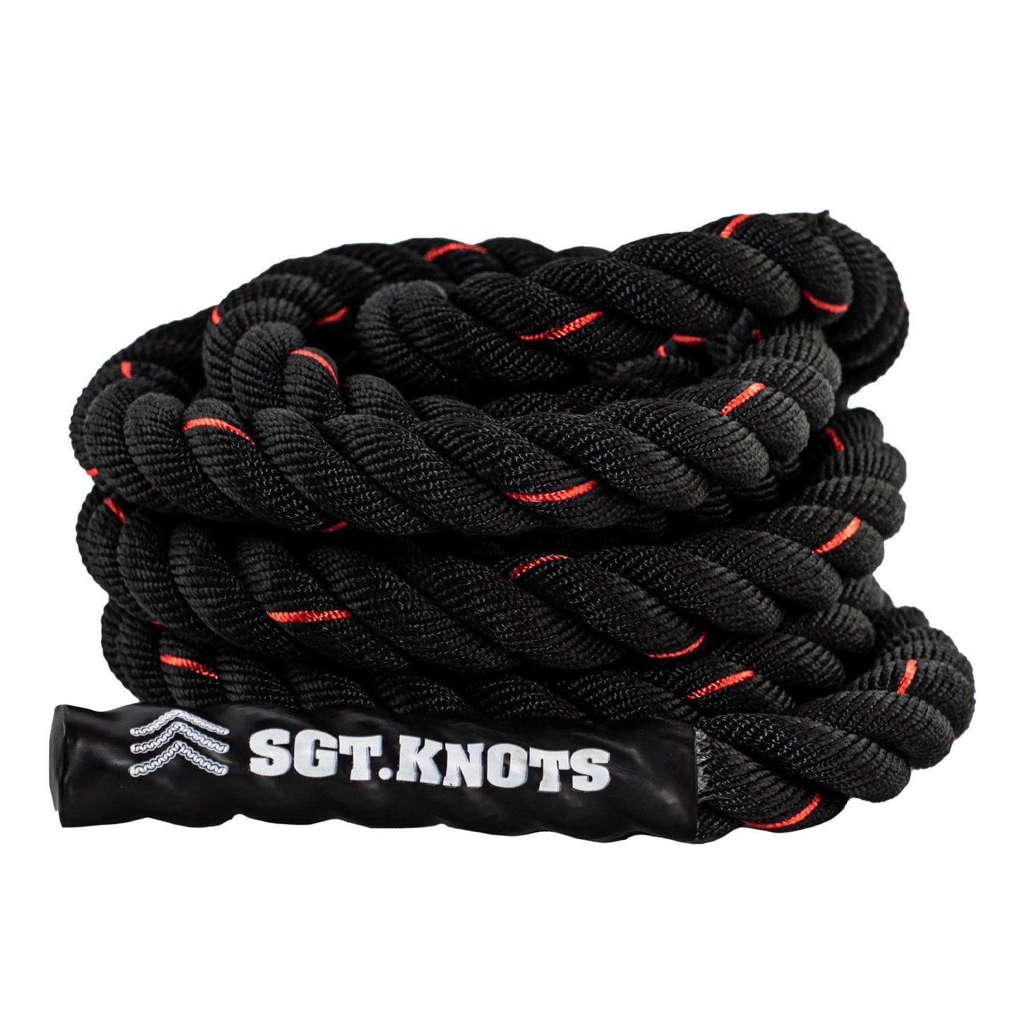 Twisted Battle Rope - Weighted Exercise Rope for Strength Training