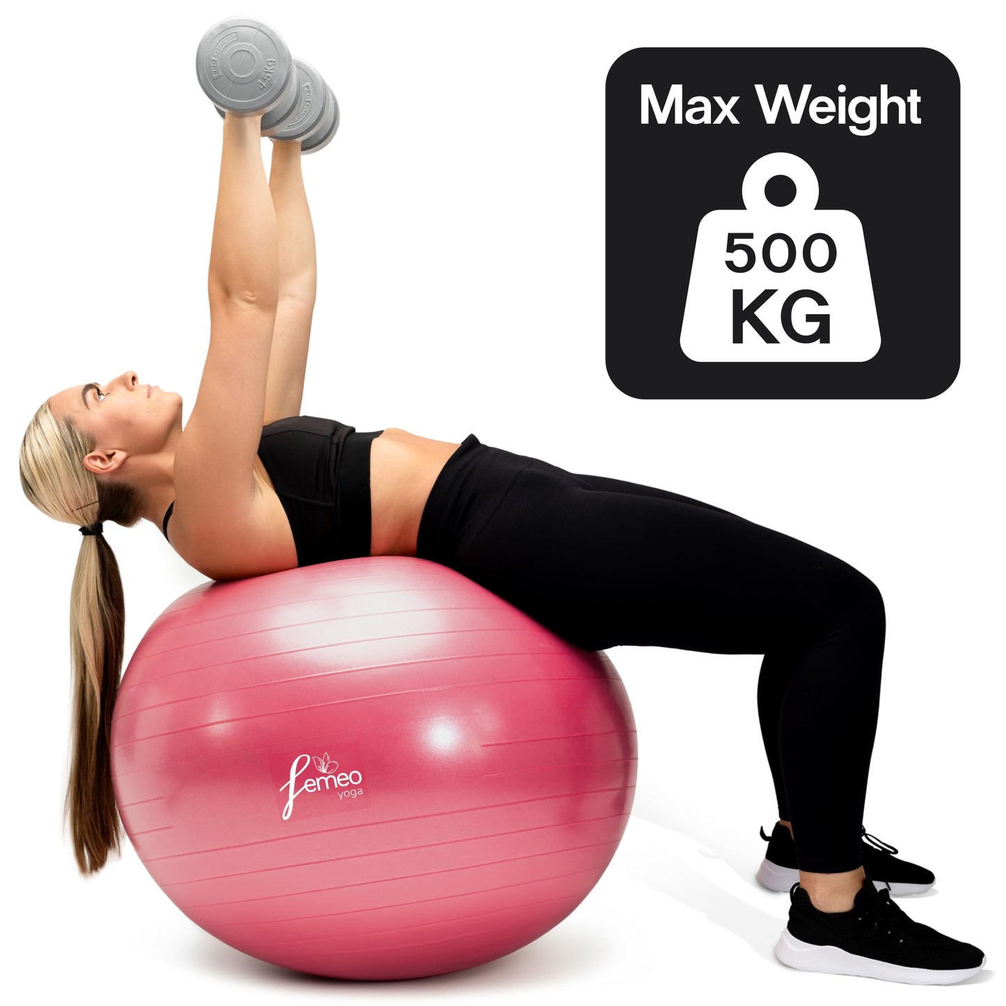 Exercise Ball for Yoga, Stability, Pregnancy Pilates & Birthing