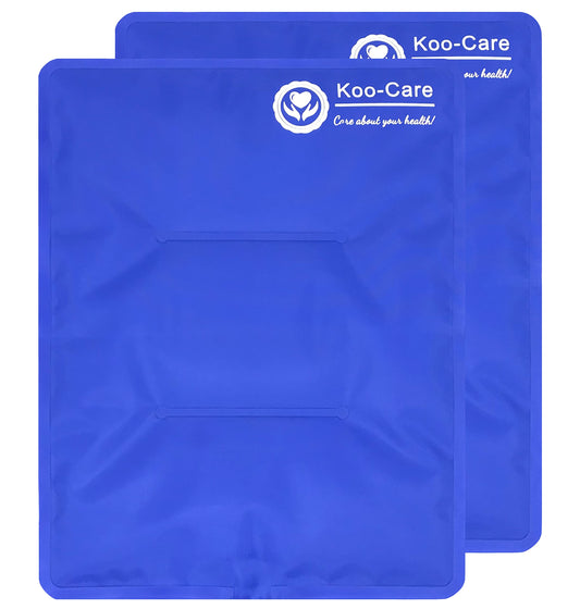 Koo-Care Large Flexible Gel Ice Pack for Injuries Reusable Hot Cold Compress