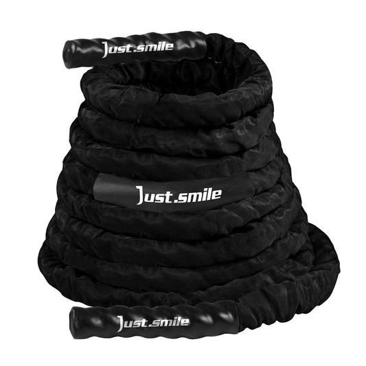 Fitness Battle Rope, 30ft Length, 1.5" Diameter, Battle Rope with Cloth