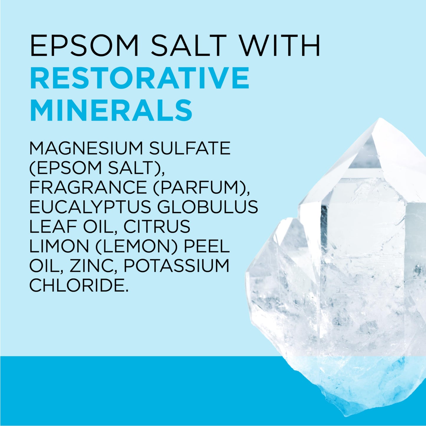 Pure Epsom Magnesium Salt Soak, Restorative Minerals with Magnesium