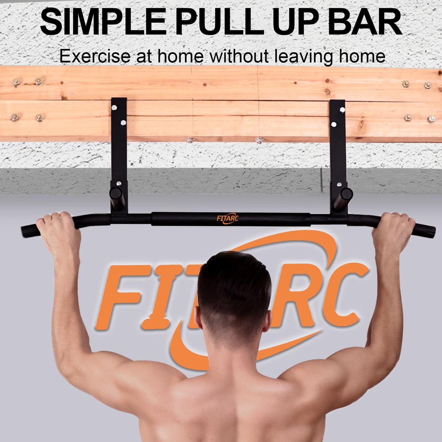 Joist Mount Pull Up Bar, Chin Up Bar Ceiling Mount, Heavy Duty