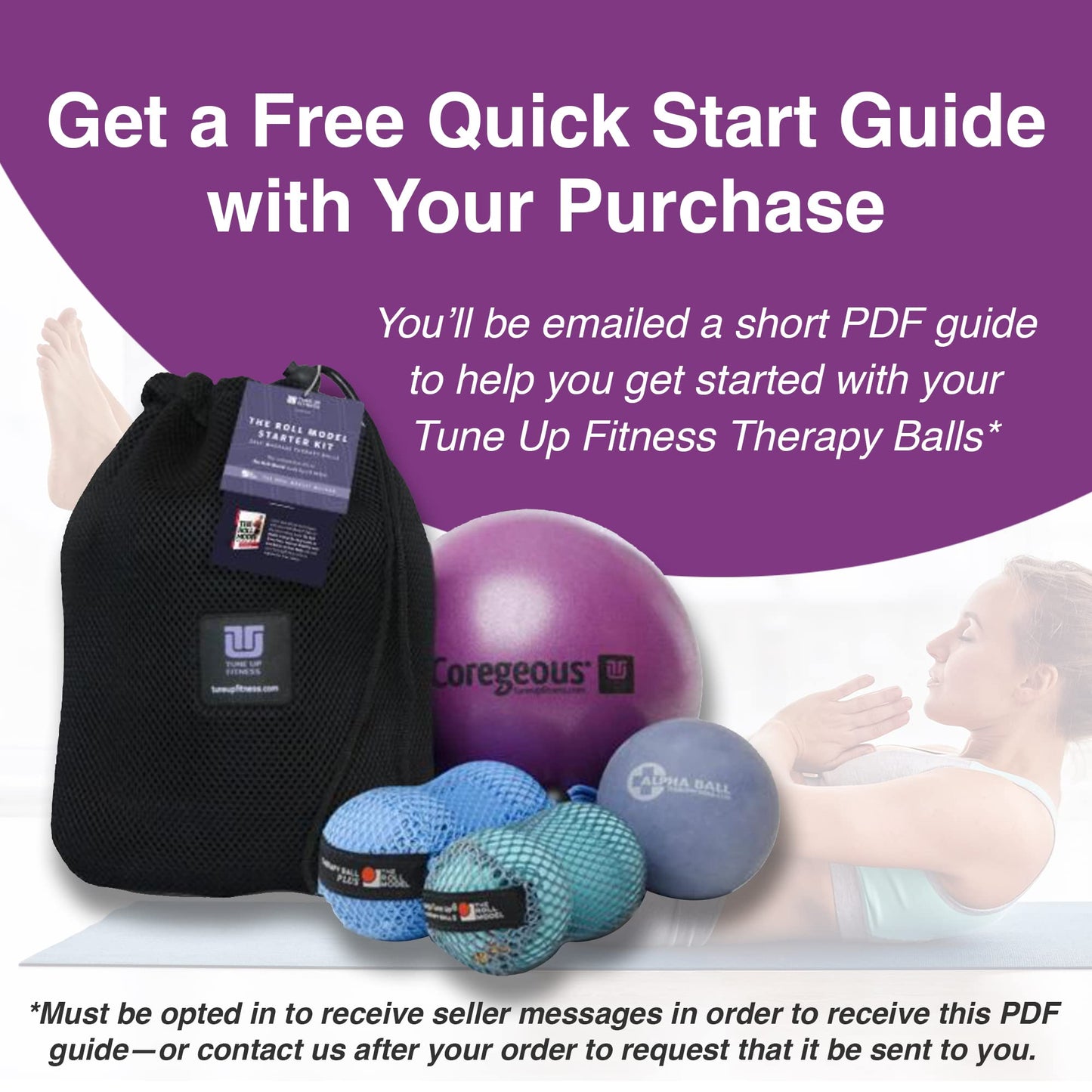 Therapy Balls in Tote by Tune Up Fitness - Massage Balls for Trigger Point