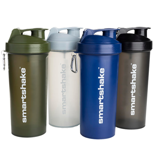 4-Pack Protein Shaker Bottle 800 ml | 27 oz - Leakproof Screw-on Lid