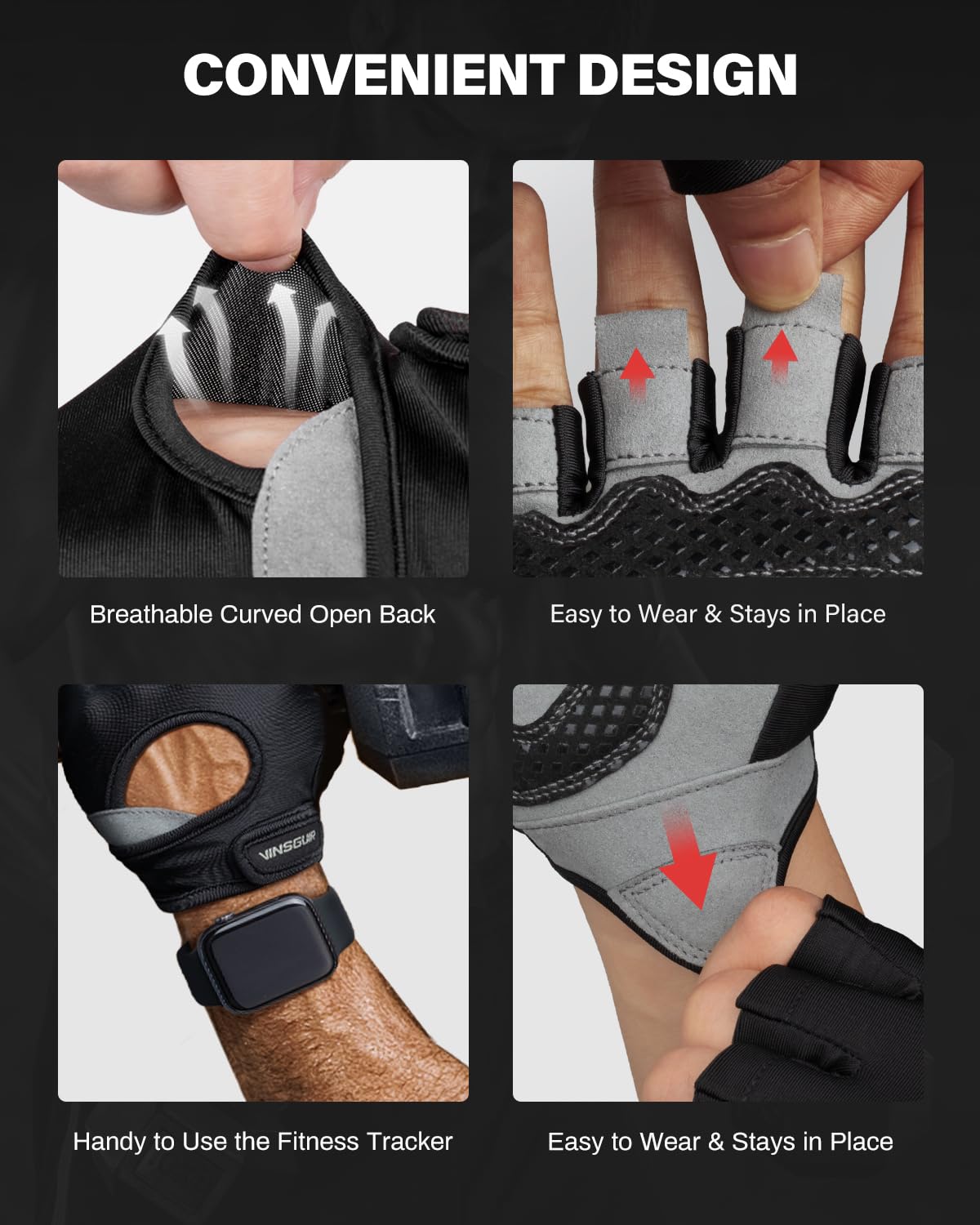 Workout Gloves for Men and Women, Weight Lifting Gloves with Excellent Grip