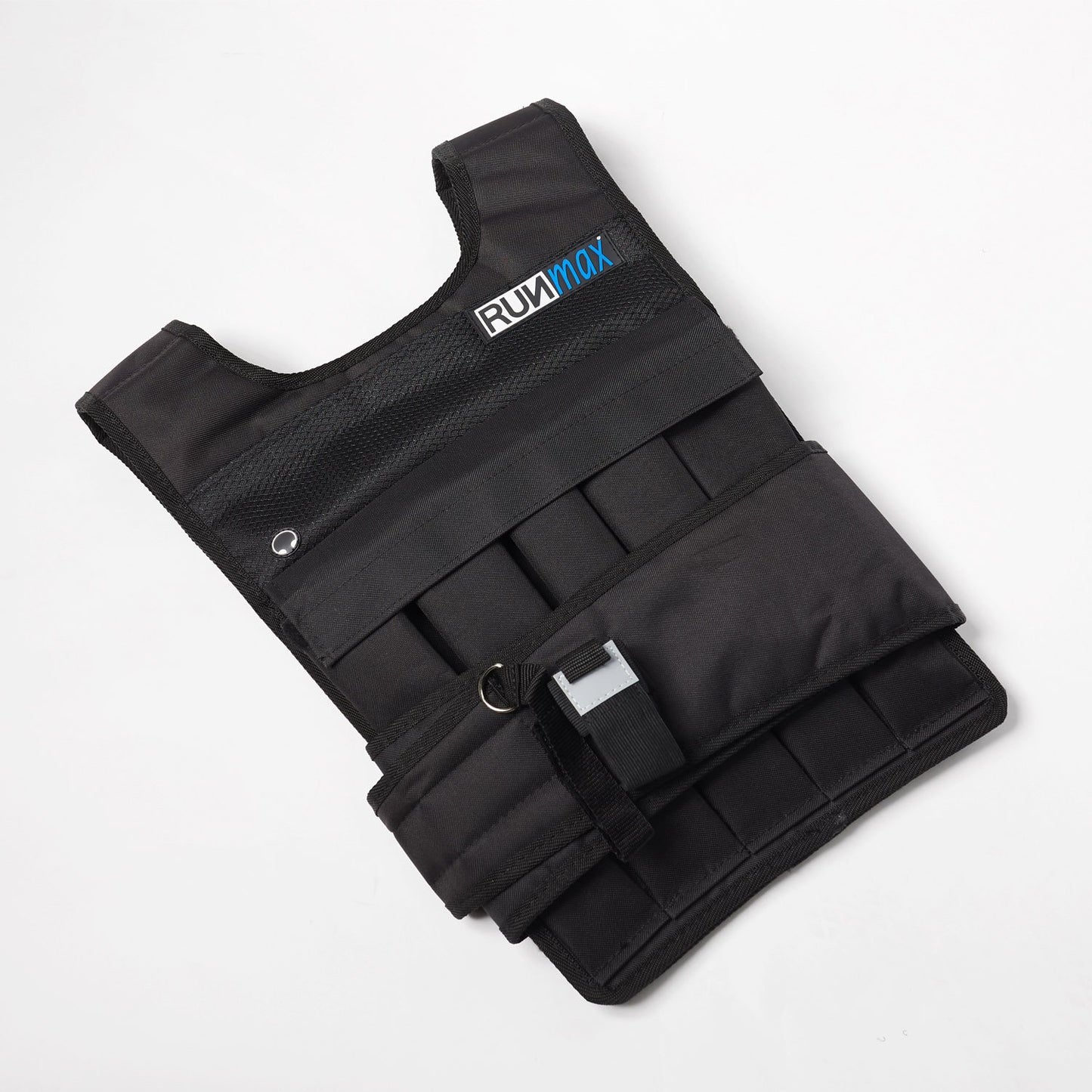 12lb-140lb Weighted Vest (Without Shoulder Pads, 40lb), Black