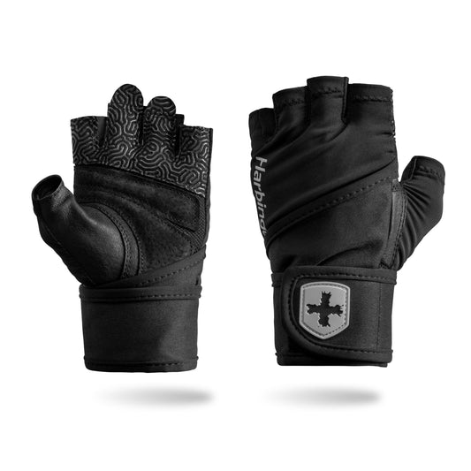 Harbinger Pro Wristwrap Gloves 3.0 - Enhanced Grip, Superior Wrist Support