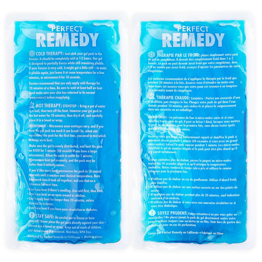 2 Pack Gel Ice Packs for Injuries, Reusable Gel Ice Pack for Hot Cold Compress