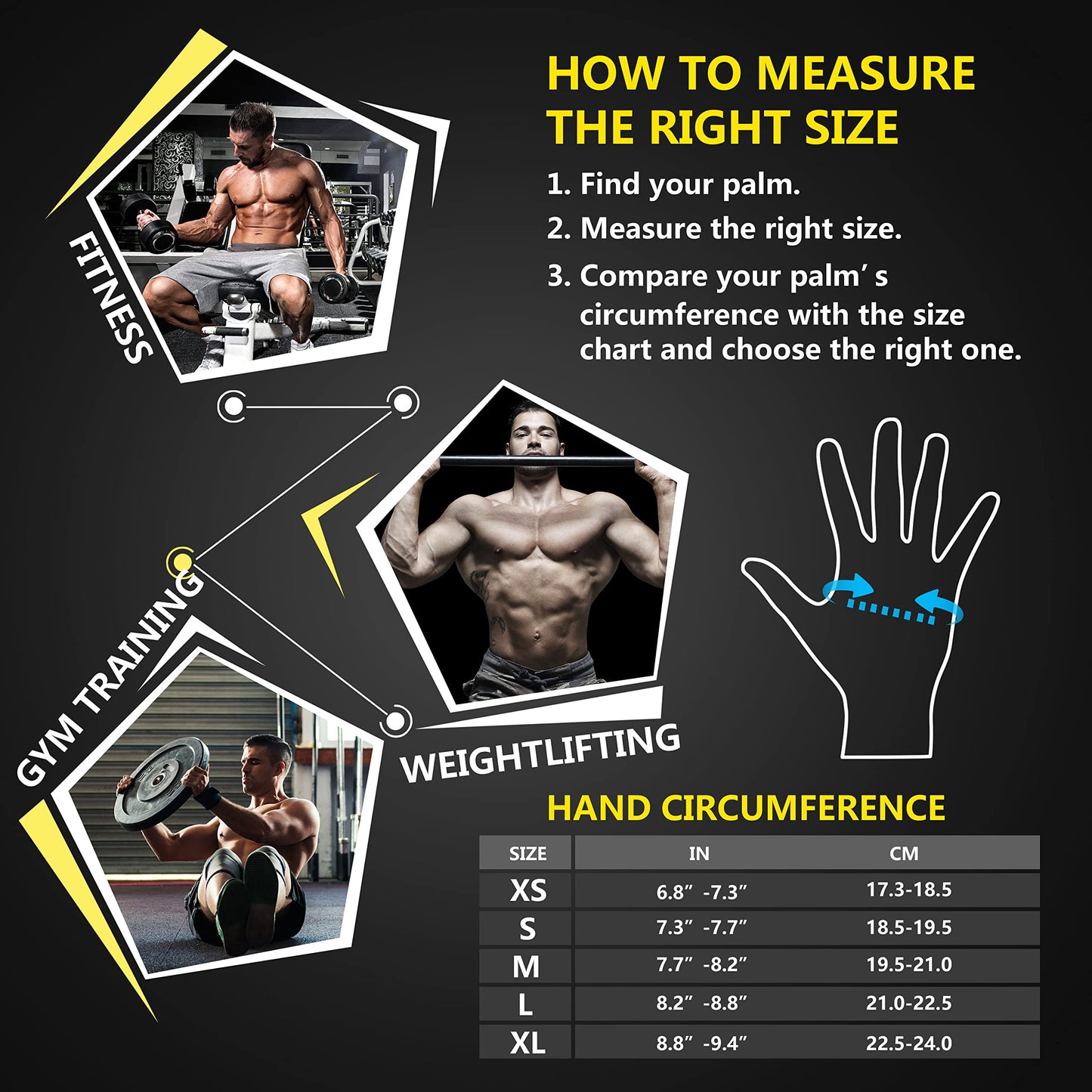 ihuan New Weight Lifting Gym Workout Gloves Men & Women